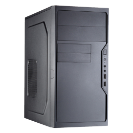 Корпус с блоком питания 450Вт./ Case Foxline FL-733, mATX, 2x5.25EXT, 2x3.5EXT, 5x3.5INT, 2xUSB2.0, HDA, w/o FAN, w/450W ATX PSU, w/1.2m EU pwr cord