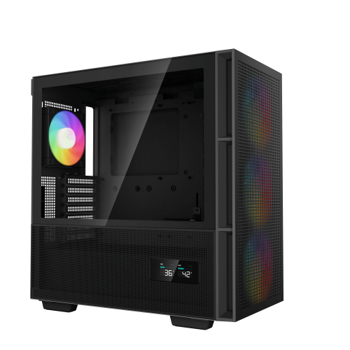 Корпус ПК без блока питания/ Case Deepcool CH560 DIGITAL, Midi-Tower, TG, 3x140mm ARGB, 1x120mm ARGB, 1xUSB-A 3.0, 1xUSB 3.2 Type-C, E-ATX, ATX, mATX, mITX Black Deepcool