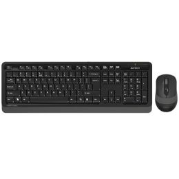 Клавиатура + мышь A4Tech Fstyler FG1010 клав:черный/серый мышь:черный/серый USB беспроводная Multimedia (FG1010 GREY)