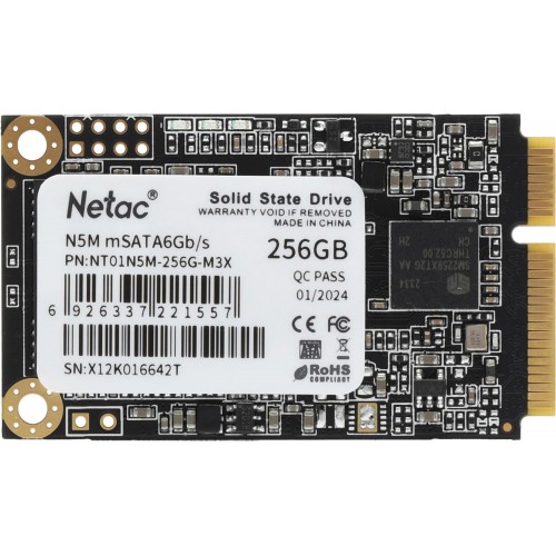 Твердотельный накопитель Netac SATA-III 256GB mSATA NT01N5M-256G-M3X – Высокая производительность и надежность для вашего устройства