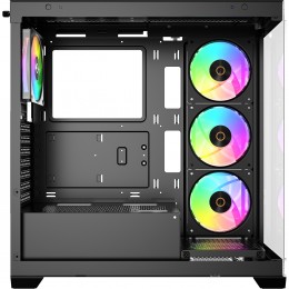 Корпус ПК без блока питания/ Case Ocypus Gamma C72 BK ARGB, Midi-Tower, TG, 4x120mm ARGB, 2xUSB-A 2.0 + 1xUSB-A 3.0, ATX, mATX, mITX Black