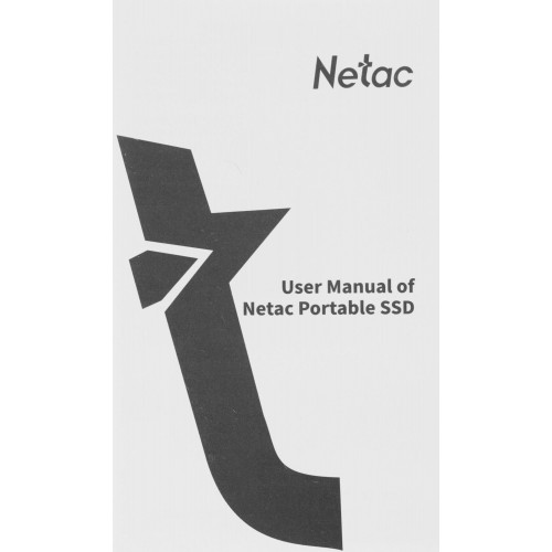 Накопитель SSD Netac USB-C 960Gb NT01Z7S-960G-32BK Z7S 2.5" черный