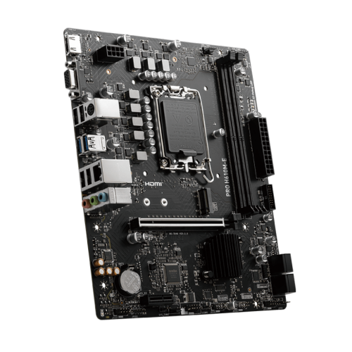 Материнская плата/ MB MSI INTEL H610 s1700, 2xDDR5(96GB), D-SUB/HDMI 1.4, 1xPCIe 4.0x16, 1xPCIe 3.0, 1xLAN, 4xSATA 6Gb/s, 1xM.2, 2xUSB 3.2, 4xUSB 2.0, 1xPS/2, mATX MSI