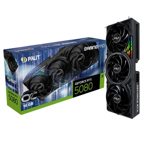 Видеокарта Palit RTX 5080 16GB GAMINGPRO OC - Высокая производительность для геймеров