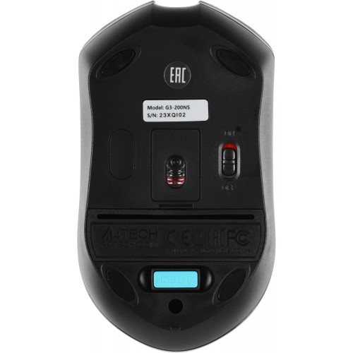 Мышь A4Tech V-Track G3-200NS: Оптическая беспроводная USB мышь 1200dpi в черном цвете