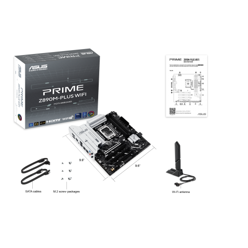 Материнская плата PRIME Z890M-PLUS WIFI 90MB1J80-M0EAY0 – Высокопроизводительное решение для вашего ПК