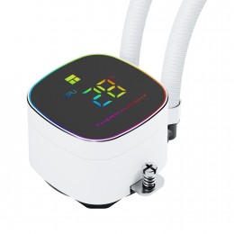 Система жидкостного охлаждения/ Water Cooling System Thermalright Frozen Horizon 240 Digital (240mm, LED temp., White, ARGB/ Fans: 2x120mm, 68.9CFM, 28.2dBA, 2000RPM/ Pump height 53.2mm, Rad thickness 27mm/ S: 1700, 1200, 1851, 115X, AM5, AM4)
