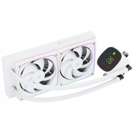 Система жидкостного охлаждения/ Water Cooling System Thermalright Frozen Horizon 240 Digital (240mm, LED temp., White, ARGB/ Fans: 2x120mm, 68.9CFM, 28.2dBA, 2000RPM/ Pump height 53.2mm, Rad thickness 27mm/ S: 1700, 1200, 1851, 115X, AM5, AM4)