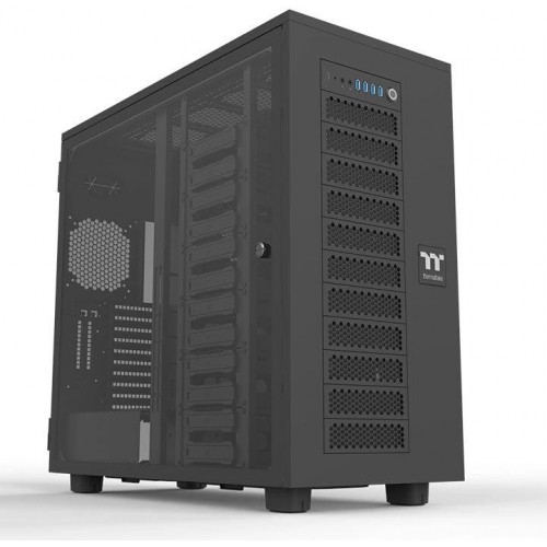 Корпус Thermaltake AX700 Glass черный XL-ATX: идеальное решение для охлаждения с поддержкой 18 вентиляторов и 4xUSB 3.0