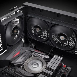 Вентилятор для корпуса Thermaltake TOUGHFAN 14 Pro 140х140x25 черный 4-pin 31.6дБ (CL-F140-PL14BL-A) Ret [CL-F140-PL14BL-A]