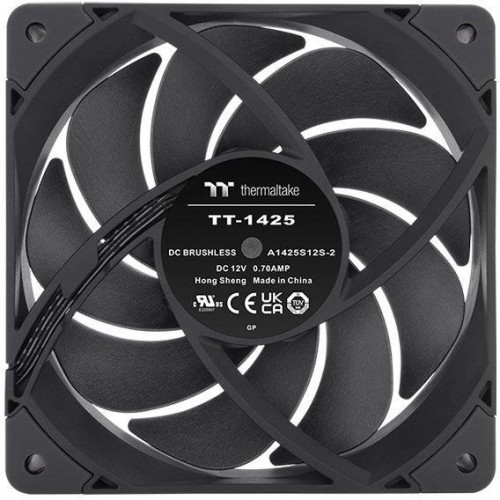 Вентилятор Thermaltake TOUGHFAN 14 Pro 140мм 4-pin черный - тихий и мощный (31.6дБ) для корпуса