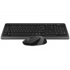 Клавиатура и мышь A4Tech Fstyler FG1010: Беспроводной мультимедийный комплект в черно-сером цвете