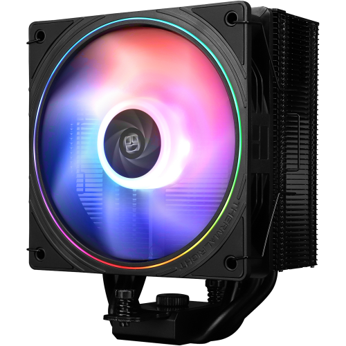 Кулер для процессора/ CPU Cooler Thermalright Assassin Spirit 120 EVO (4-pin PWM, 156mm, Al/Cu, 4x6mm, ARGB, 1x120mm, 68.9CFM, 28.2dBA, 2000RPM, S: 1851/1700/1200/115X, AM5/AM4, black) Thermalright