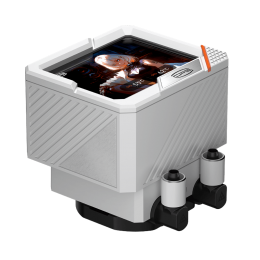 Система охлаждения/ Water Cooling System PCCooler GT360 ARGB Display WH (310W, 360mm, LED temp., White, ARGB/ Fans: 3x120mm, 99CFM, 41.5dBA, 3000RPM/ Pump 15dBA, 2600RPM, Rad thickness 27mm/ S: 1851, 1700, 1200, 115X, AM5, AM4)