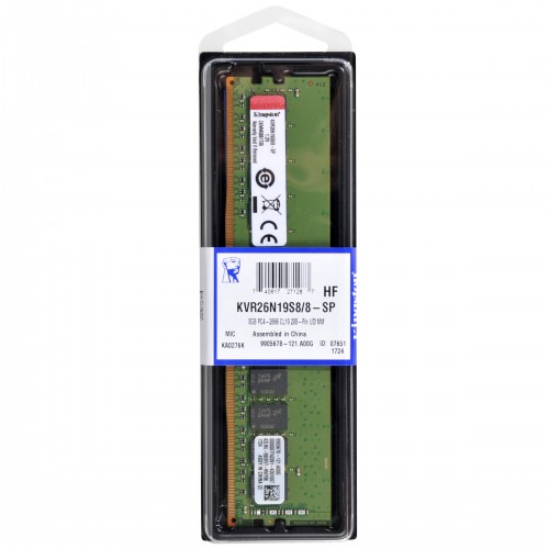 Память оперативная/ Kingston 16GB 2666MT/s DDR4 Non-ECC CL19 DIMM 1Rx8 Kingston