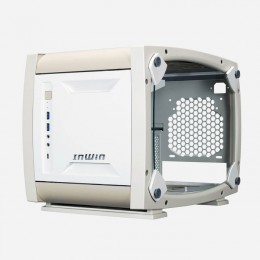 Корпус без блока питания/ Case InWin Explorer, Mini-Tower, TG, 3x120mm ARGB, 2xUSB-A 3.0 + 1xUSB-C 3.2, mITX Bone White