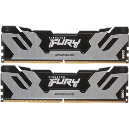 Память оперативная/ Kingston 96GB 6000MT/s DDR5 CL32 DIMM (Kit of 2) FURY Renegade Silver XMP