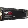 Твердотельные накопители/ Samsung SSD 980 PRO, 1000GB, M.2(22x80mm), NVMe 1.3c, PCIe 4.0 x4, 3-bit MLC, R/W 7000/5000MB/s, IOPs 1 000 000/1 000 000, DRAM buffer 1024MB, TBW 600, DWPD 0.33 (12 мес.) Samsung Electronics