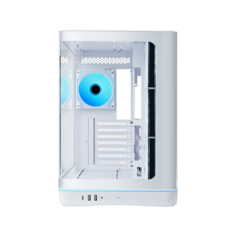 Корпус ПК без блока питания/ Case SAMA V62S White, Midi-Tower, TG, 4x120mm ARGB, 2xUSB 3.0 + 1xUSB 3.2 Type-C, ATX, mATX, mITX White