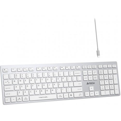 Клавиатура A4Tech FBX50C белая USB беспроводная BT/Radio slim Multimedia - идеальное решение для удобной работы и игр