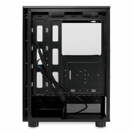 Корпус без блока питания/ Case HSPD F510, Panoramic Mid Tower, Black, TG, 0.5 SPCC, no fans ATX, mATX, mITX 180/280/160mm 1x2.5", 1x3.5", 7xPCI 1xUSB-A 3.0, 1xUSB-A 1.0 356x218x467mm