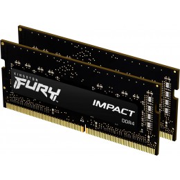 Память оперативная/ Kingston 16GB 3200MT/s DDR4 CL20 SODIMM (Kit of 2) FURY Impact