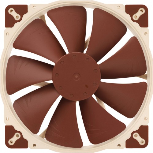 Кулер для корпуса/ Case Cooler Noctua NF-A20 PWM (200x200x30mm, 4-pin PWM, 86.46CFM, 18.1dBA, 800RPM, Beige/Brown)
