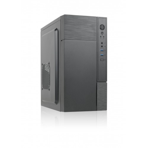 Корпус с блоком питания 450Вт./ Case Forza mATX case, black, w/PSU 450W 12cm, w/2xUSB3.0, w/pwr cord, w/o FAN Foxline