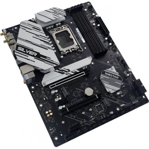 Купить материнскую плату Biostar B760A-Silver для Intel 1700 с поддержкой DDR5, 8ch audio и 2.5G LAN