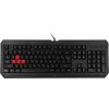 Клавиатура A4Tech Q100 USB для геймеров с LED подсветкой и кабелем 1.8м - Черная
