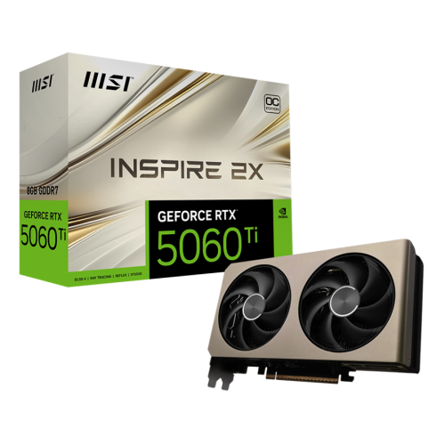 Видеокарта/ GeForce RTX 5060 Ti 8G INSPIRE 2X OC MSI