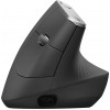 Мышь Logitech MX Vertical черный/серебристый оптическая 4000dpi беспров. BT/Radio USB 4but (910-005449)