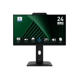 Монитор/ MSI PRO MP242PMG, 23.8"16:9, IPS, FHD, 4ms, 300cd, 120Hz, VGA, HDMI, DP, USB, SPK, CAM, HAS
