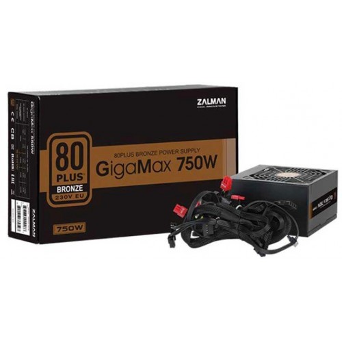 Блок питания Zalman ATX 750W ZM750-GVII с 80+ Bronze, APFC и 120мм вентилятором - идеальный выбор для вашего ПК