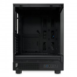 Корпус без блока питания/ Case HSPD F510, Panoramic Mid Tower, Black, TG, 0.5 SPCC, no fans ATX, mATX, mITX 180/280/160mm 1x2.5", 1x3.5", 7xPCI 1xUSB-A 3.0, 1xUSB-A 1.0 356x218x467mm