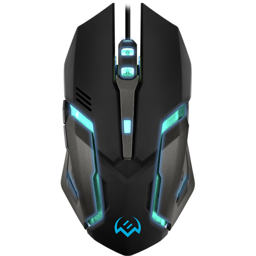 Игровая мышь SVEN RX-G740 USB (5+1кл. бесш. кл. 800-2400DPI, SoftTouch, подсветка) Sven