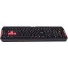 Клавиатура A4Tech Q100 USB для геймеров с LED подсветкой и кабелем 1.8м - Черная