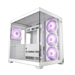 Корпус без блока питания/ Case PCCooler C3T700 ARGB WH, Midi-Tower, TG, 4x120mm ARGB, 1xUSB-A 3.0 + 1xUSB-A 2.0 + 1xUSB-C, ATX, mATX, mITX White