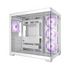 Корпус без блока питания/ Case PCCooler C3T700 ARGB WH, Midi-Tower, TG, 4x120mm ARGB, 1xUSB-A 3.0 + 1xUSB-A 2.0 + 1xUSB-C, ATX, mATX, mITX White PcCooler