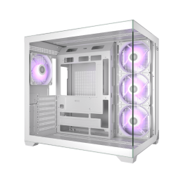 Корпус без блока питания/ Case PCCooler C3T700 ARGB WH, Midi-Tower, TG, 4x120mm ARGB, 1xUSB-A 3.0 + 1xUSB-A 2.0 + 1xUSB-C, ATX, mATX, mITX White