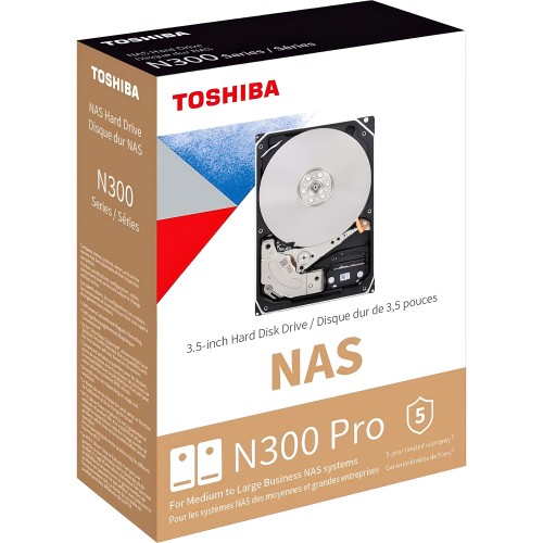 Жесткий диск/ HDD Toshiba N300 PRO NAS SATA3 3.5" 16TB 7200 1024Mb 6Gb/s 1 year warranty (replacement ST16000NT001)