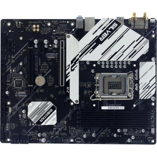 Купить материнскую плату Biostar B760A-Silver для Intel 1700 с поддержкой DDR5, 8ch audio и 2.5G LAN