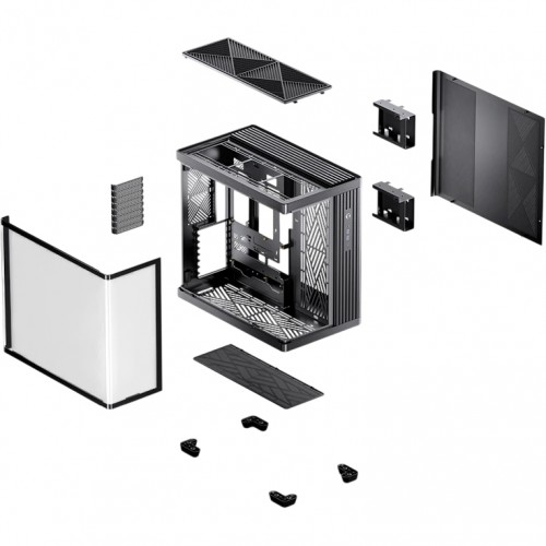 Купить корпус JONSBO TK-4 Midi-Tower без блока питания — стильный чёрный ATX, mATX, mITX с USB 3.0 и USB-C