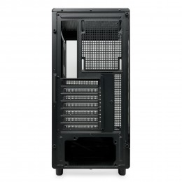 Корпус без блока питания/ Case HSPD F510, Panoramic Mid Tower, Black, TG, 0.5 SPCC, no fans ATX, mATX, mITX 180/280/160mm 1x2.5", 1x3.5", 7xPCI 1xUSB-A 3.0, 1xUSB-A 1.0 356x218x467mm