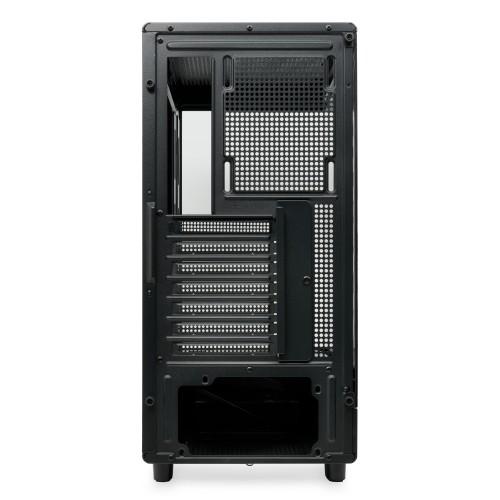 Корпус без блока питания/ Case HSPD F510, Panoramic Mid Tower, Black, TG, 0.5 SPCC, no fans ATX, mATX, mITX 180/280/160mm 1x2.5", 1x3.5", 7xPCI 1xUSB-A 3.0, 1xUSB-A 1.0 356x218x467mm HSPD