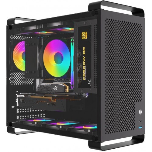 Корпус для ПК Accord ACC-GCUB4 черный mATX с USB 3.0 и 3.1, 92мм вентилятором и аудиоразъемом