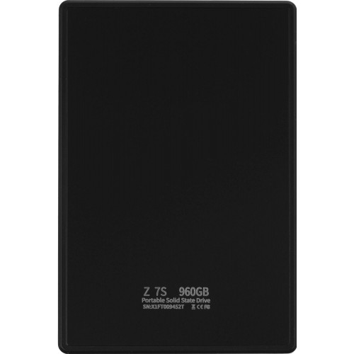 Накопитель SSD Netac USB-C 960Gb NT01Z7S-960G-32BK Z7S 2.5" черный