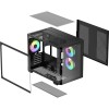 Корпус ПК Ocypus Iota C50 Curve BK ARGB - Mini-Tower с 3x120mm ARGB, USB-A 3.0 и USB-C для mATX и mITX