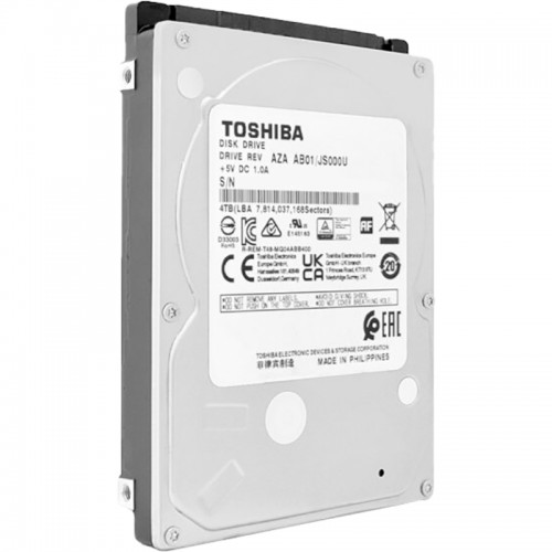 Жесткий диск Toshiba 4TB 2.5 SATA 6.0 Gbit/s 5400 rpm с 128Mb кешем - надежное решение для хранения данных