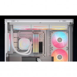 Корпус без блока питания/ Case Corsair 3500X LX-R RGB iCUE LINK, Midi-Tower, TG, 3x120mm ARGB, 2xUSB-A 3.2, 1xUSB 3.2 Type-C, E-ATX, ATX, mATX, mITX White